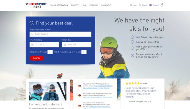 INTERSPORT Rent enhances CX with innovative online rental platform
